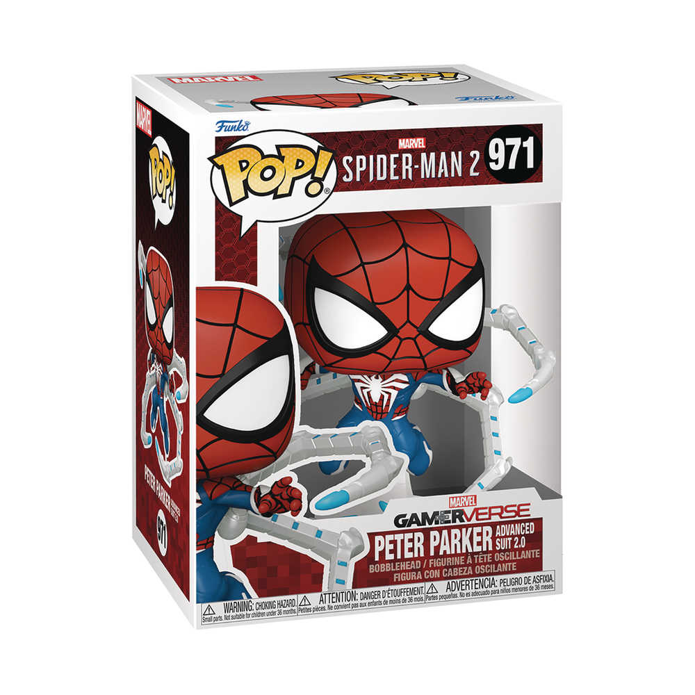 Pop Games #971 Spider-Man 2 Peter Parker Advanced Suit 2.0