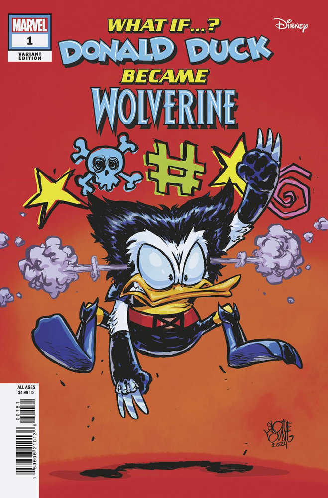What If...? Donald Duck Became Wolverine (2024) #1 Skottie Young Varia Nt
