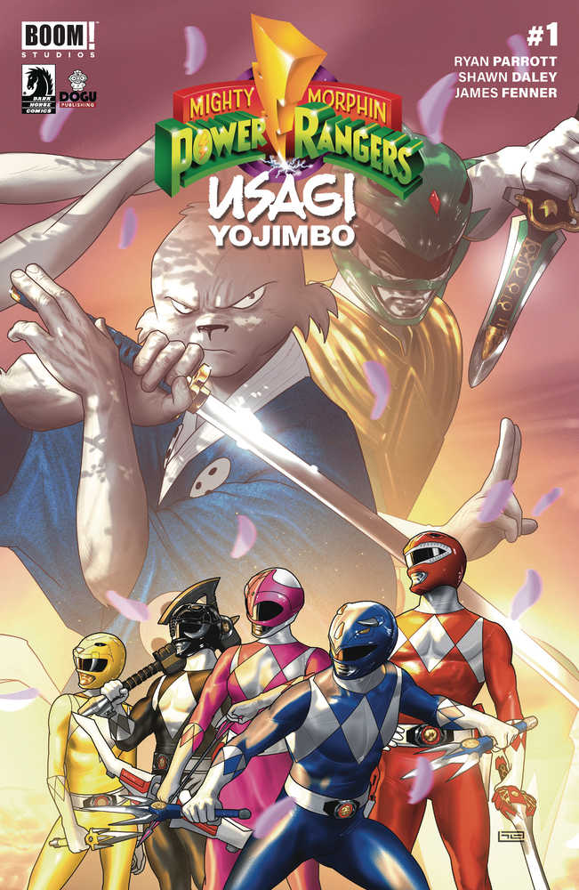 Mighty Morphin Power Rangers/Usagi Yojimbo (2024) #1 Cover A Clarke
