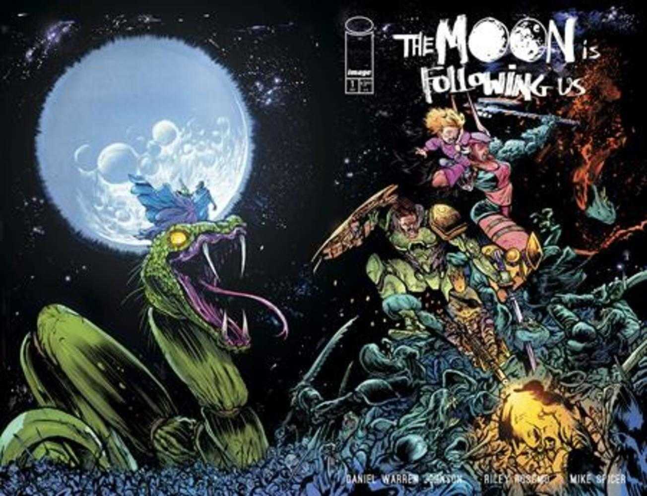 Moon Is Following Us (2024) # 1 (of 10) Cover B Daniel Warren Johnson & Mike Spicer Wraparound Variant