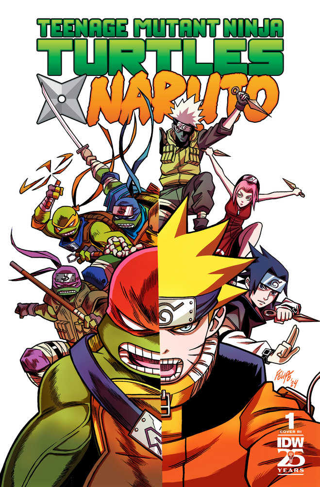 Teenage Mutant Ninja Turtles X Naruto (2024) #1 Smith 1:25 Variant