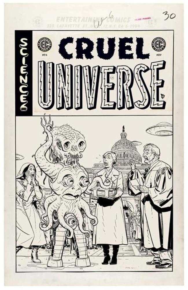EC Cruel Universe (2024) #4 (of 5) Cover D Inc 1:20 Kano Black & White Artist Edition Variant