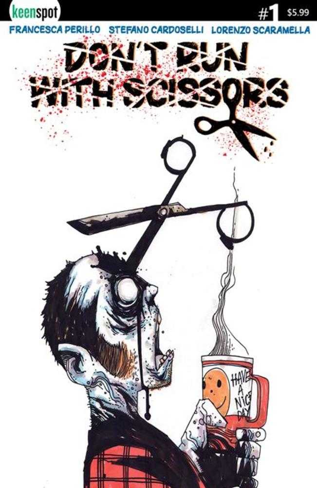 Don't Run With Scissors (2025) #1 Cover B Stefano Cardoselli Coffee Variant