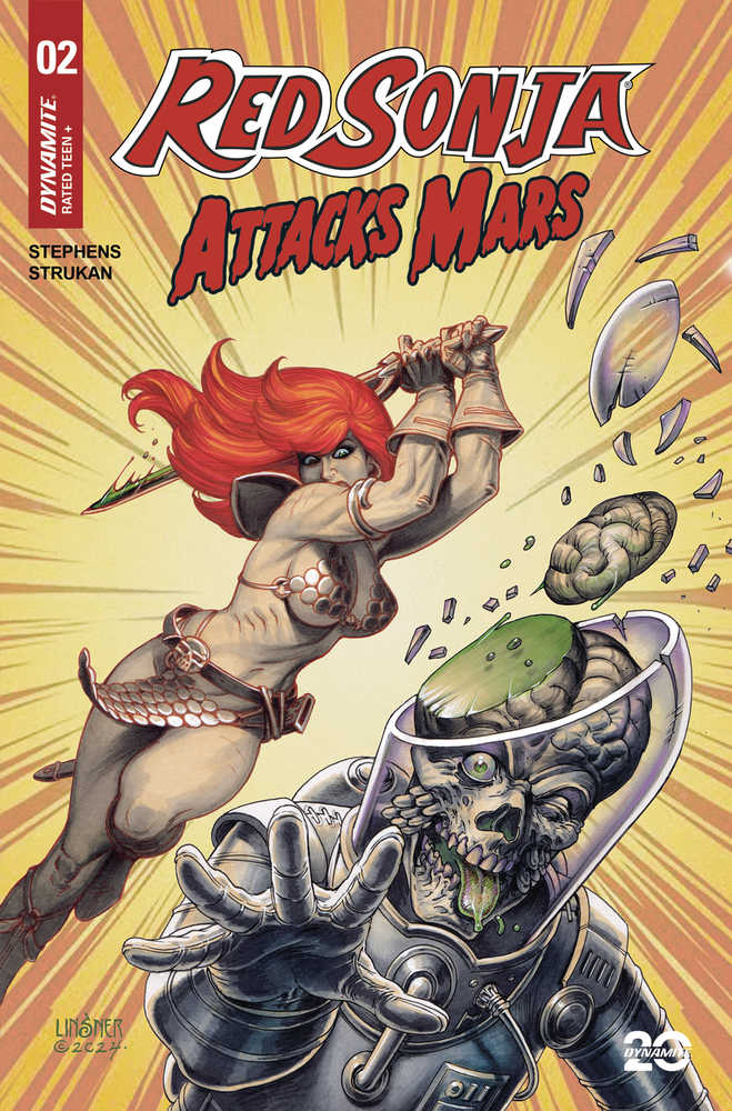 Red Sonja Attacks Mars (2025) #2 Cover A Linsner