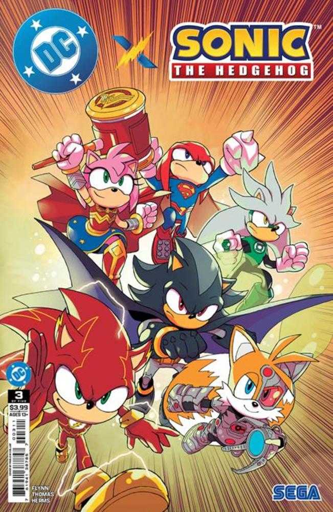 DC X Sonic The Hedgehog (2025) #3 (of 5) Cover A Pablo M Collar
