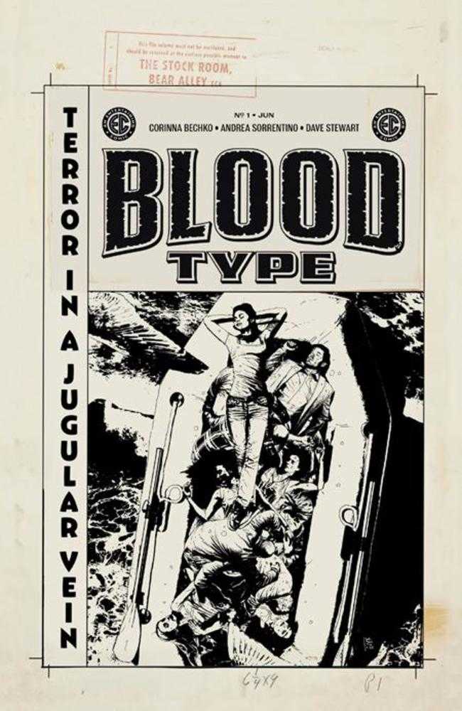 EC Blood Type (2025) #1 (of 4) Cover E Andrea Sorrentino B&W 1:20 Variant