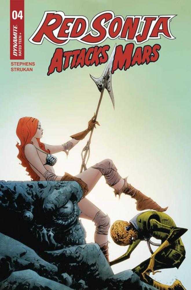 Red Sonja Attacks Mars (2025) #4 Cover B Jae Lee Polybagged Trading Card Variant
