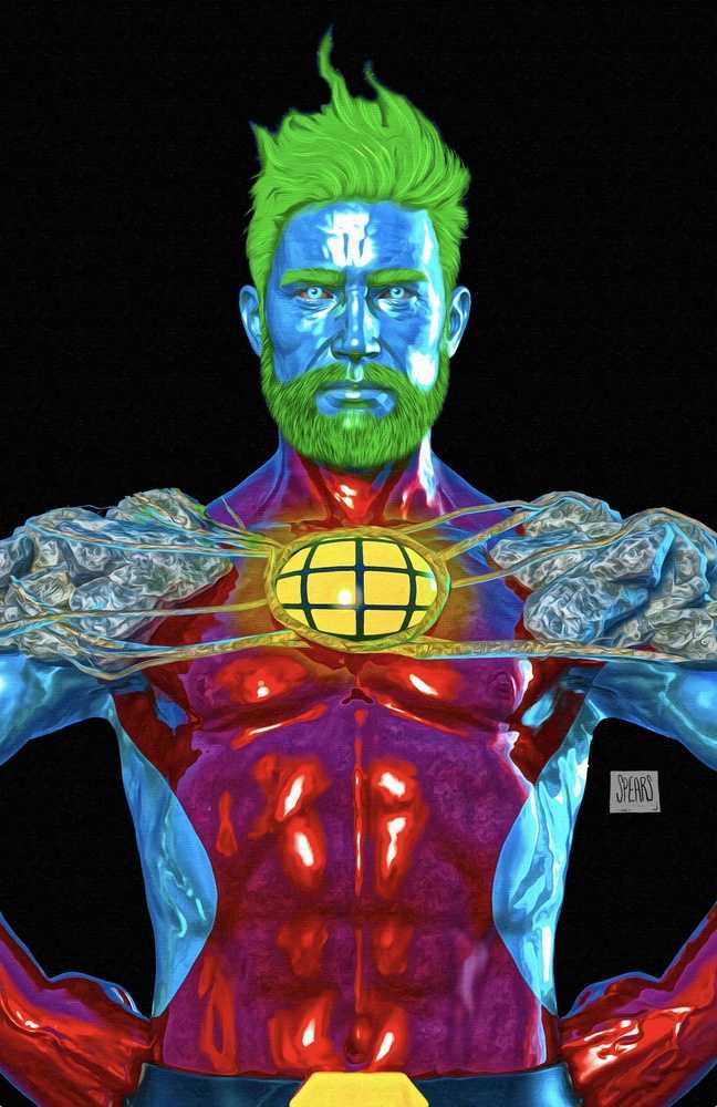 Captain Planet (2025) #1 Cover W Spears Black Virgin FOC 1:10 Variant