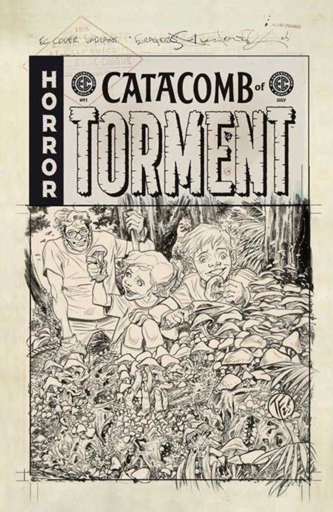 EC Catacomb Of Torment (2025) #1 Cover F Tom Fowler B&W Artist Edition 1:20 Variant