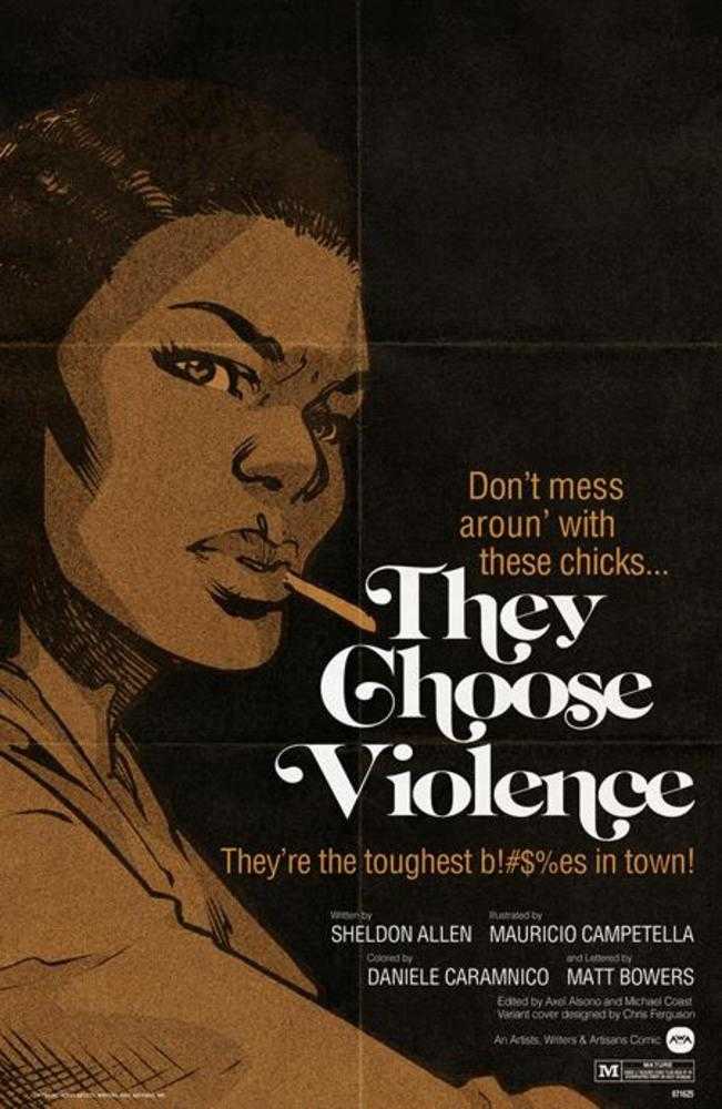 They Choose Violence (2025) #2 (of 5) Cover B Rahzzah Blaxploitation Film Homage Variant (Mature)