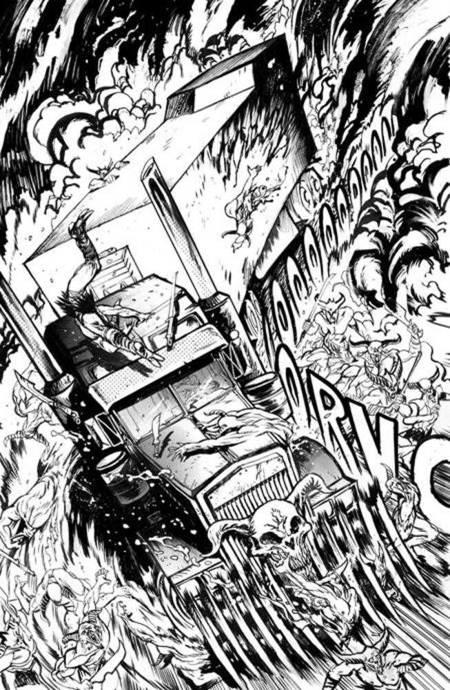 Big Rig (2025) #1 Cover H Daniel Warren Johnson B&W 1:25 Variant