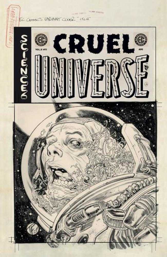 EC Cruel Universe 2 (2025) # 1 (of 12) Cover F Tom Fowler 1:20 B&W Artist Edition Variant