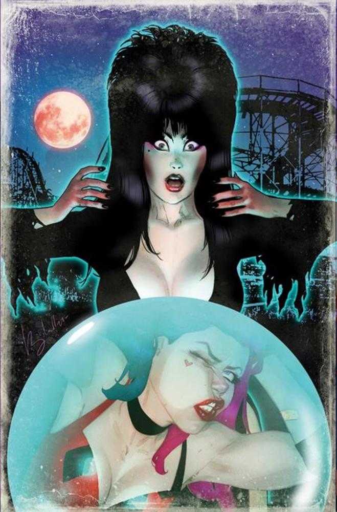 Harley Quinn X Elvira #1 Cover N Ben Caldwell 1:10 Virgin Variant