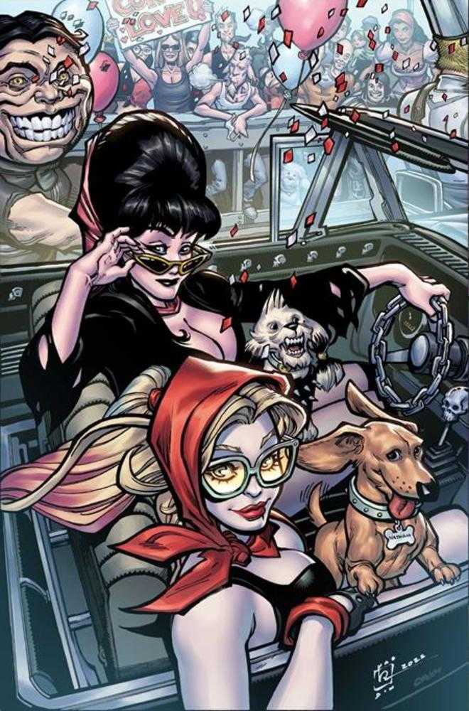 Harley Quinn X Elvira #6 Cover K Chad Hardin 1:15 Virgin Variant