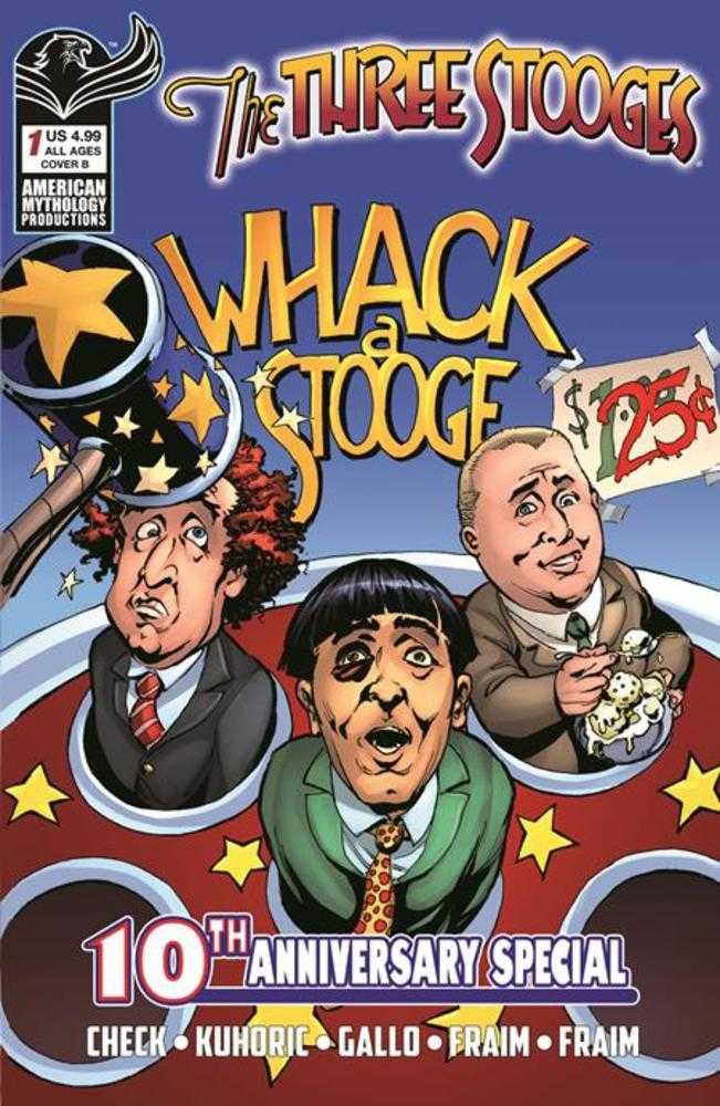 Three Stooges American Mythology 10 Th Anniversary #1 Cover B Greg Larocque Variant Previously Solicted Thru Diamond