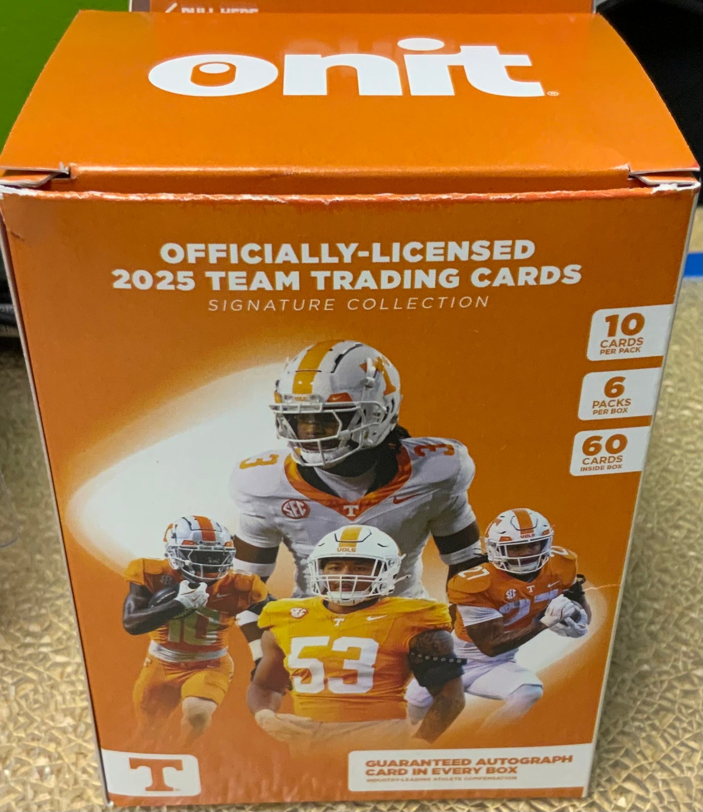 University of Tennessee Football 2025 Trading Cards - Platinum Box