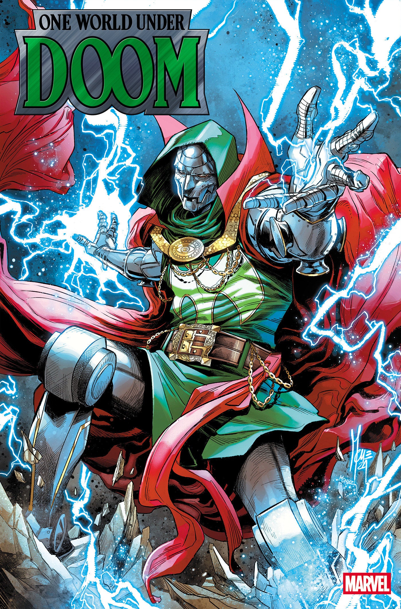 One World Under Doom (2025) #6 (of 9) Marco Checchetto Foil Variant