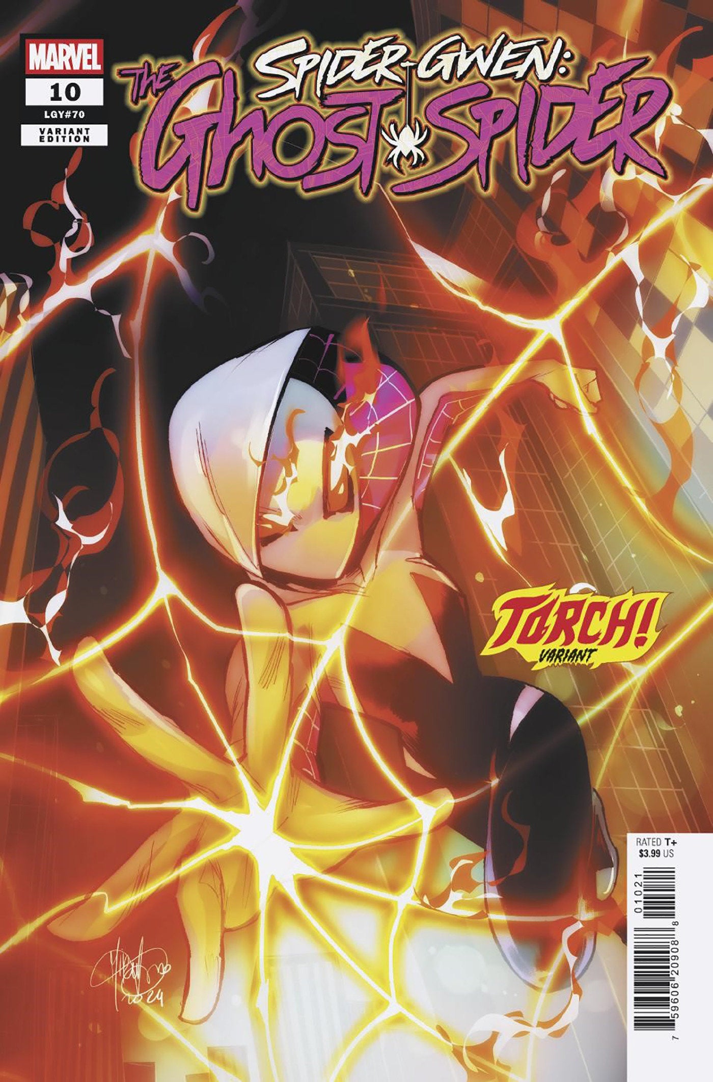 Spider-Gwen: The Ghost-Spider (2024) #10 Mirka Andolfo Torch! Variant