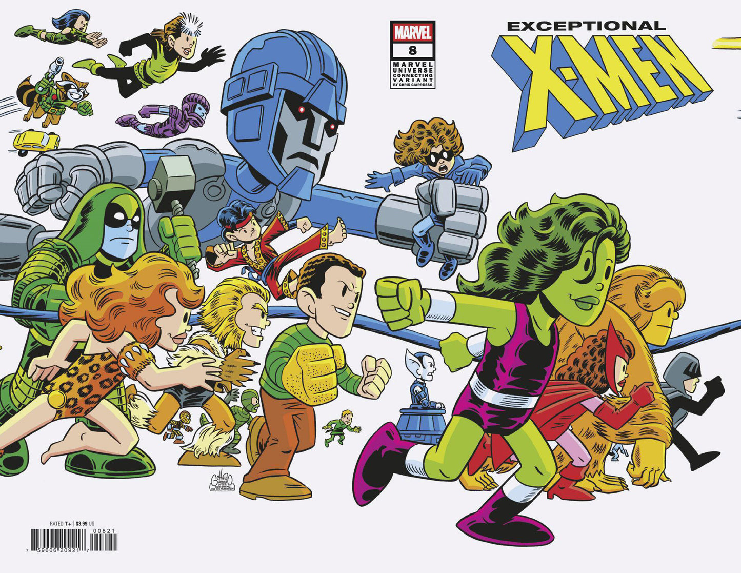 Exceptional X-Men (2024) # 8 Chris Giarrusso Marvel Universe Connecting Wrap Variant K