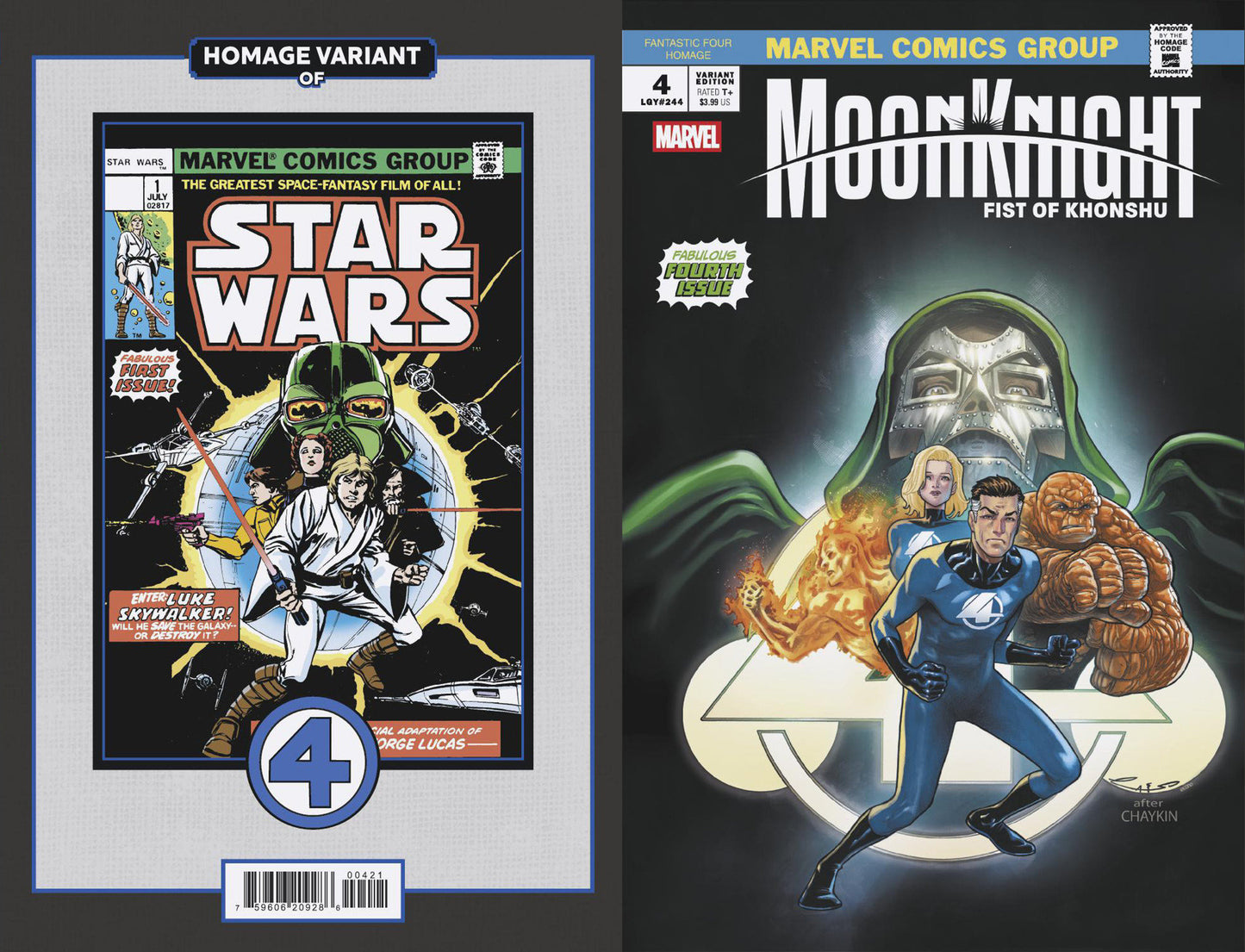 Moon Knight: Fist Of Khonshu (2024) # 4 Emilio Laiso Fantastic Four Homage Variant