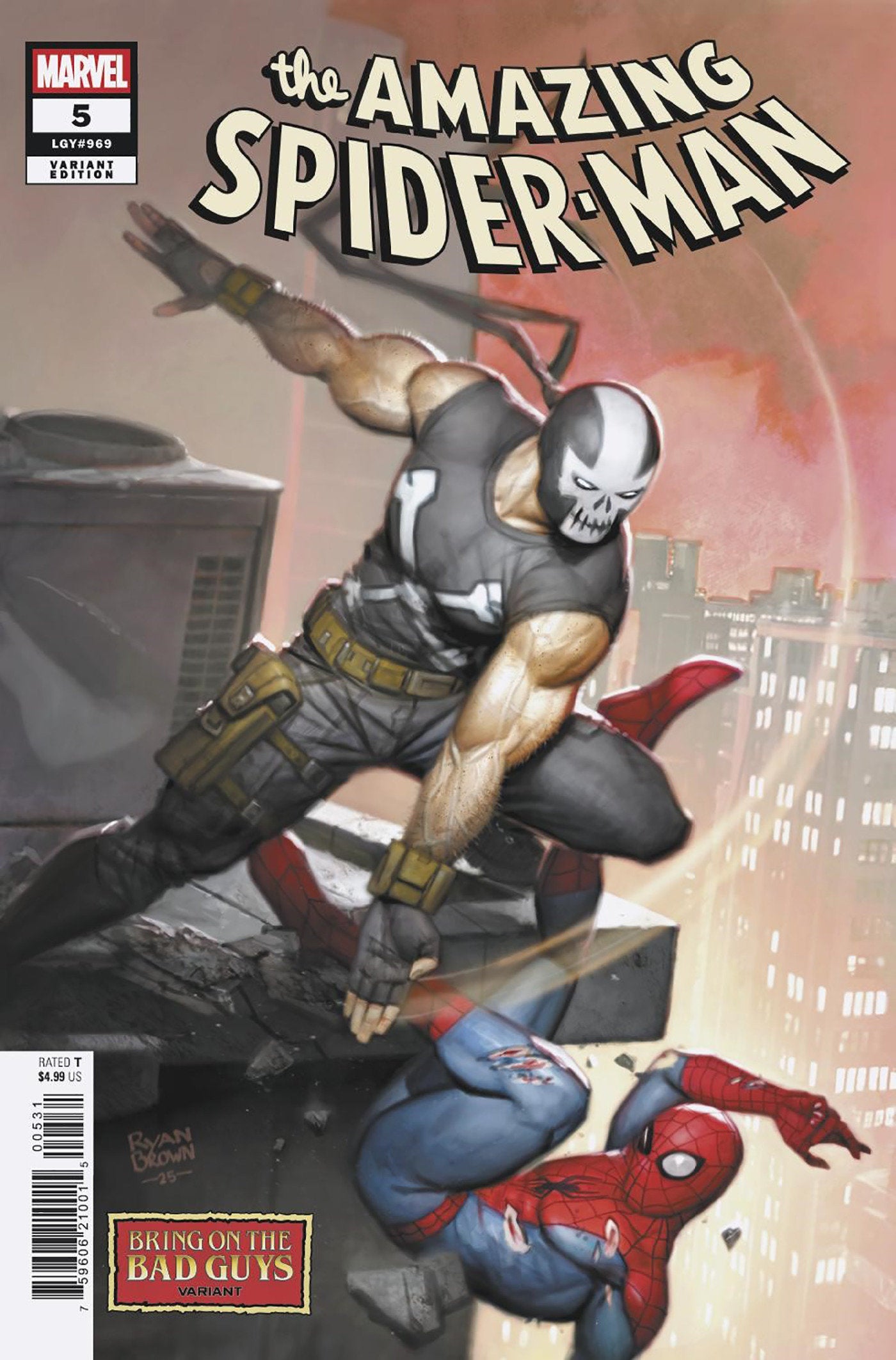 Amazing Spider-Man (2025) # 5 Ryan Brown Bring On The Bad Guys Variant