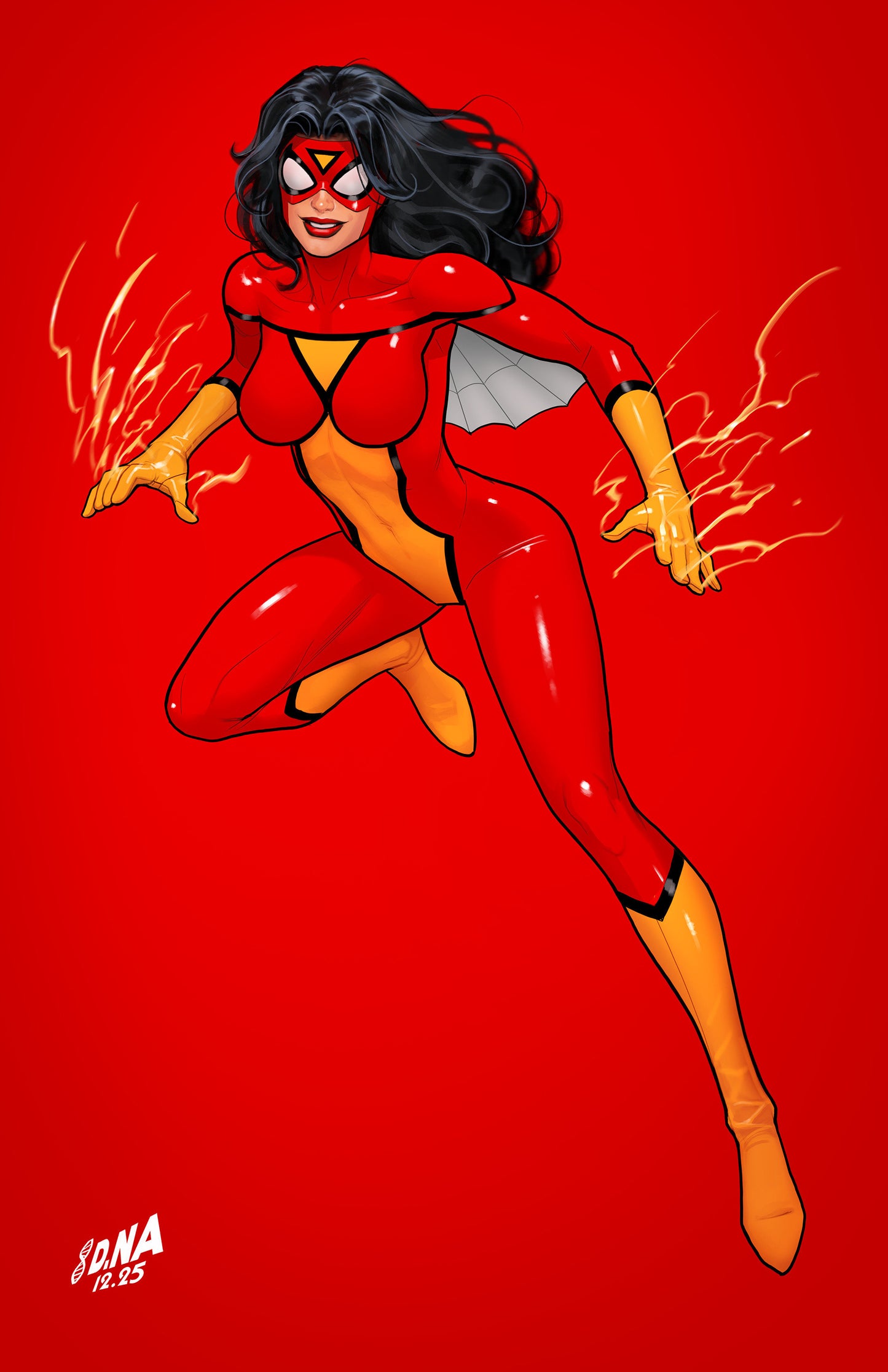 Amazing Spider-Man #22 David Nakayama Color Block Red Full Art Variant 1:50