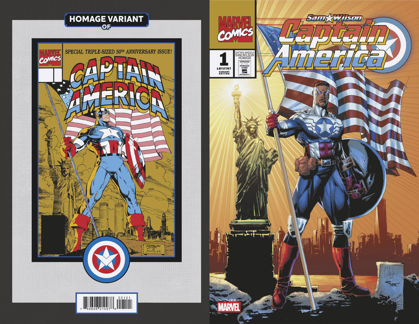 Sam Wilson Captain America (2025) #1 (of 5) Whilce Portacio Captain America Sam Wilson Homage Variant