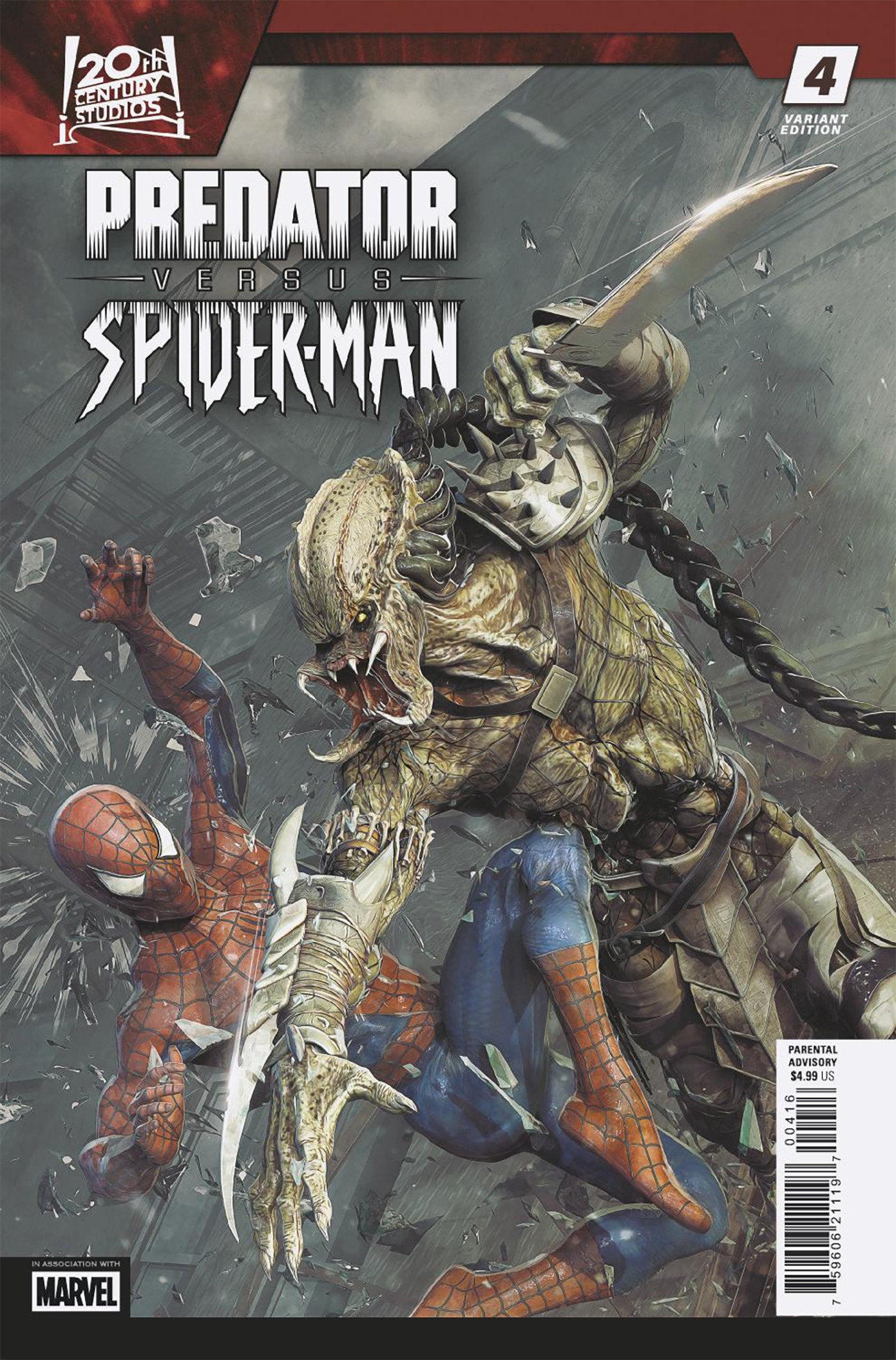 Predator vs Spider-Man (2025) #4 Bjorn Barends 1:25 Variant
