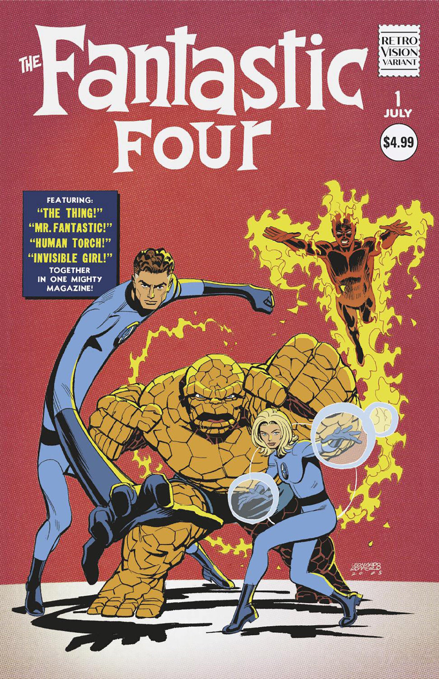 Fantastic Four (2025) # 1 Leonardo Romero Retrovision Variant