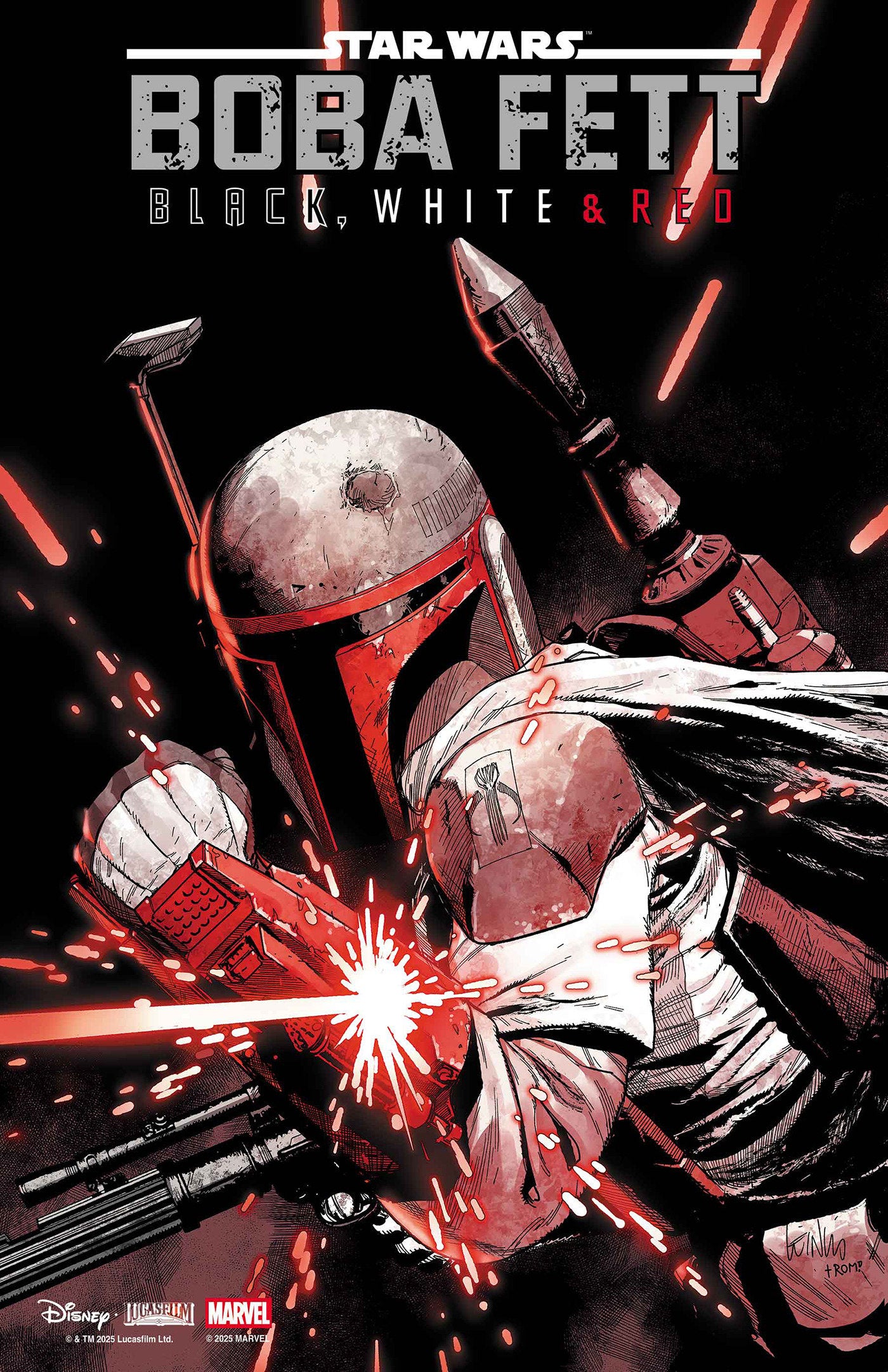 Star Wars: Boba Fett Black, White & Red #1 Leinil Yu 1:25 Variant