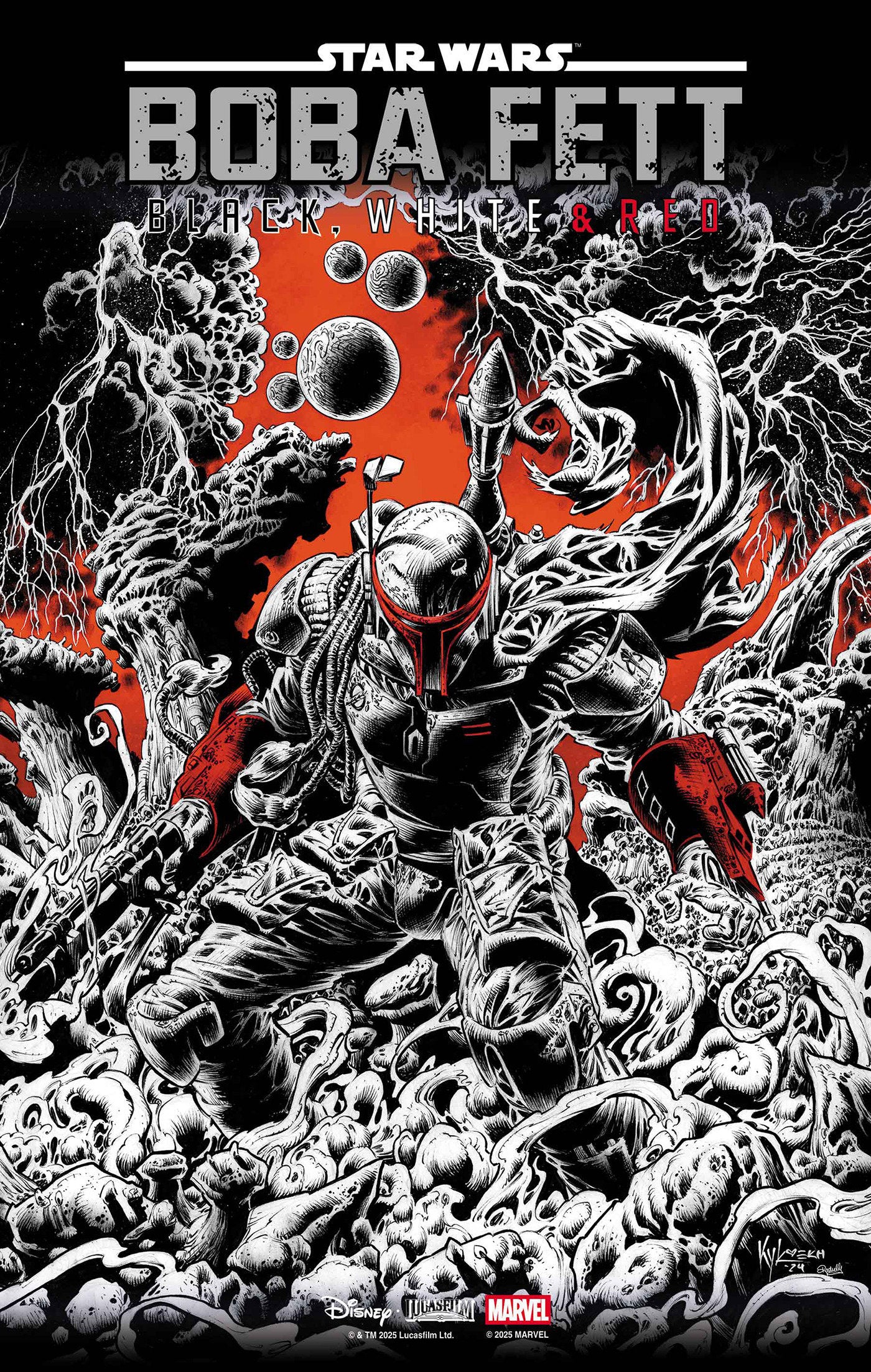 Star Wars: Boba Fett Black, White & Red #2 Kyle Hotz 1:25 Variant