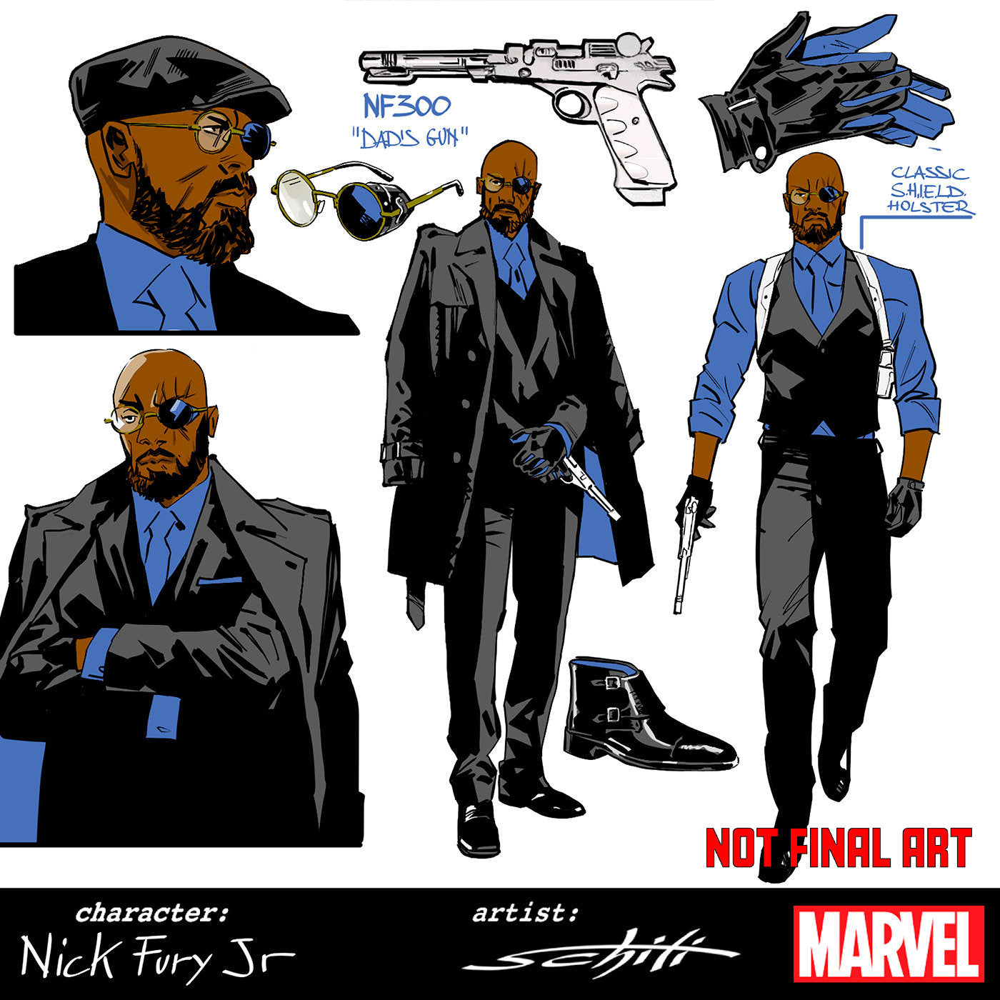 Captain America #10 Valerio Schiti Design 1:10 Variant