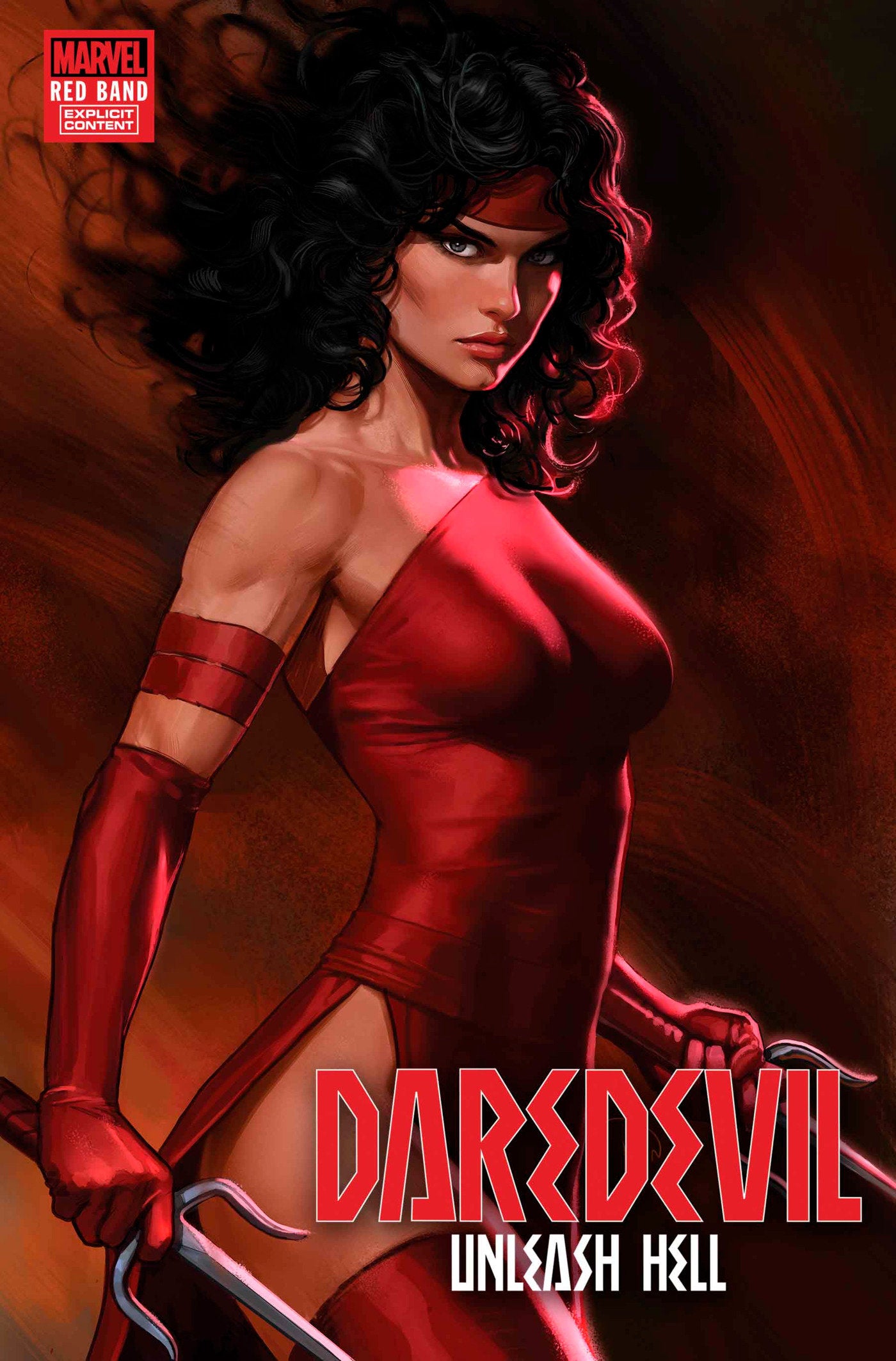 Daredevil: Unleash Hell - Red Band (2025) #3 (of 5) Talavera Variant (Polybag)