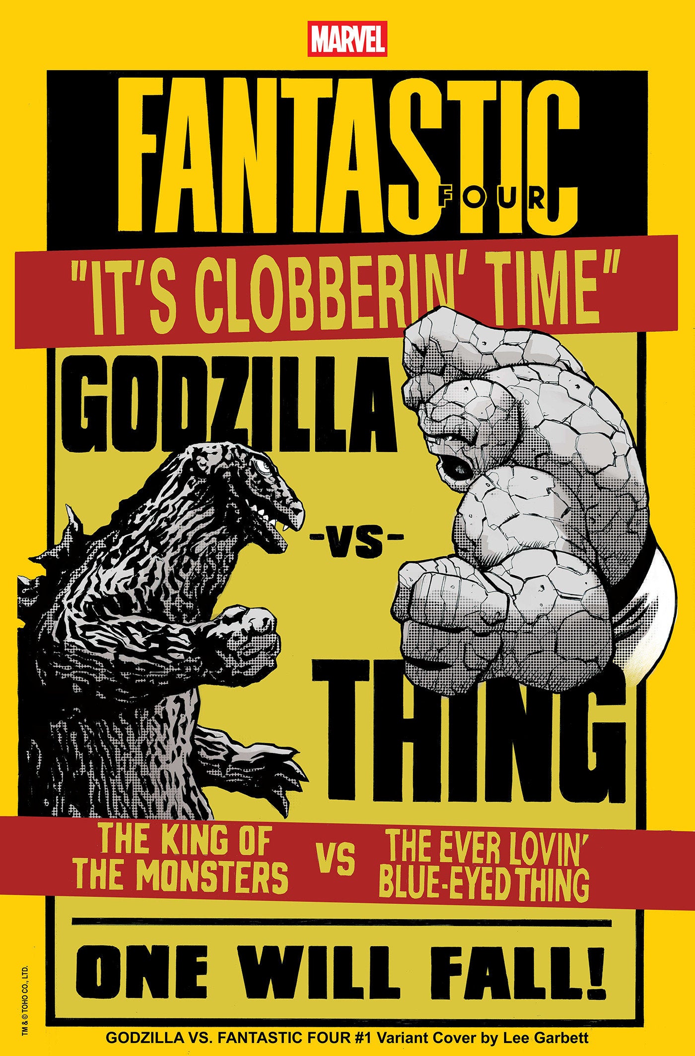 Godzilla vs Fantastic Four (2025) #1 Lee Garbett Versus Variant