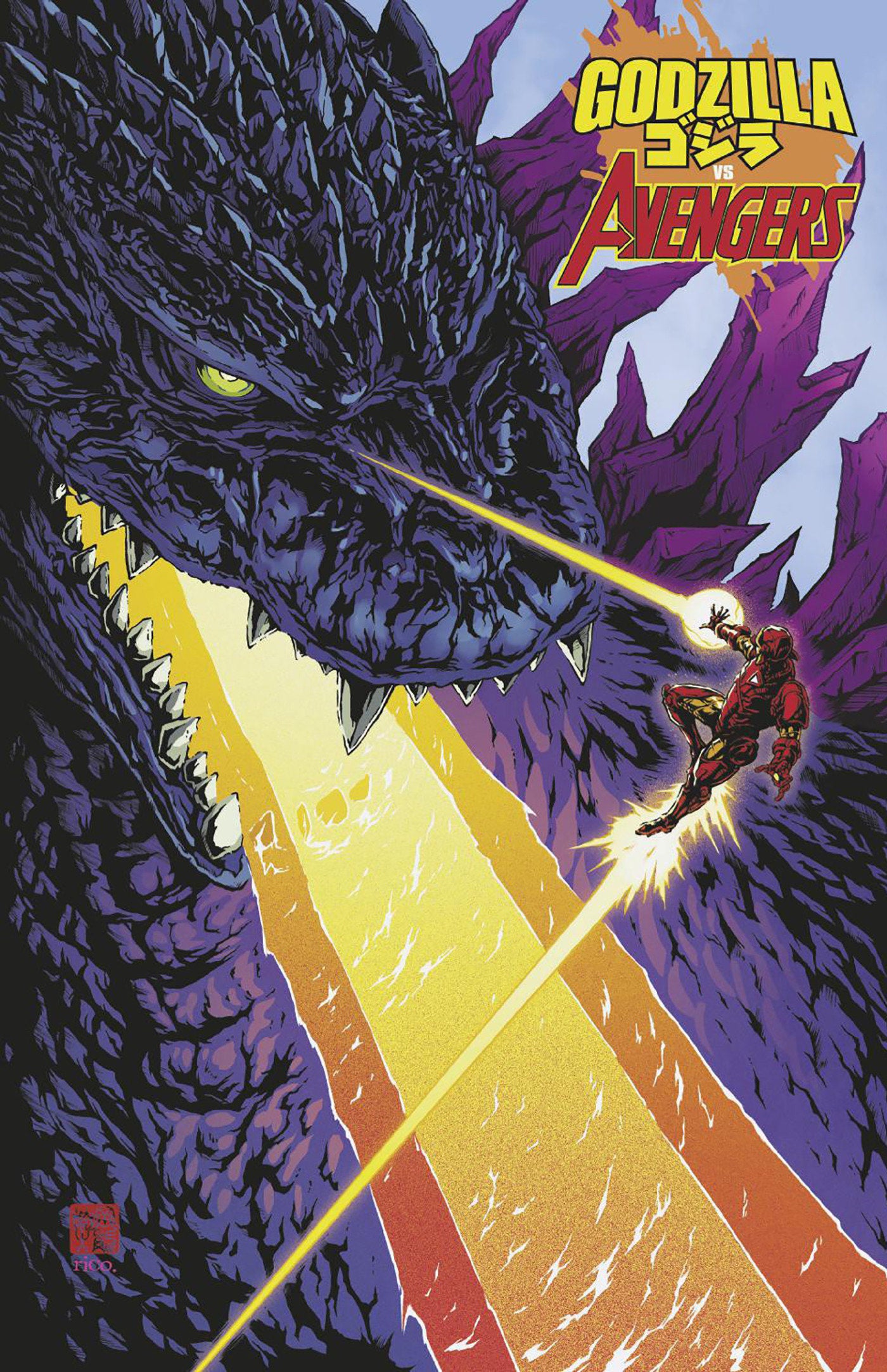 Godzilla vs Avengers (2025) #1 Takashi Okazaki Foil Variant