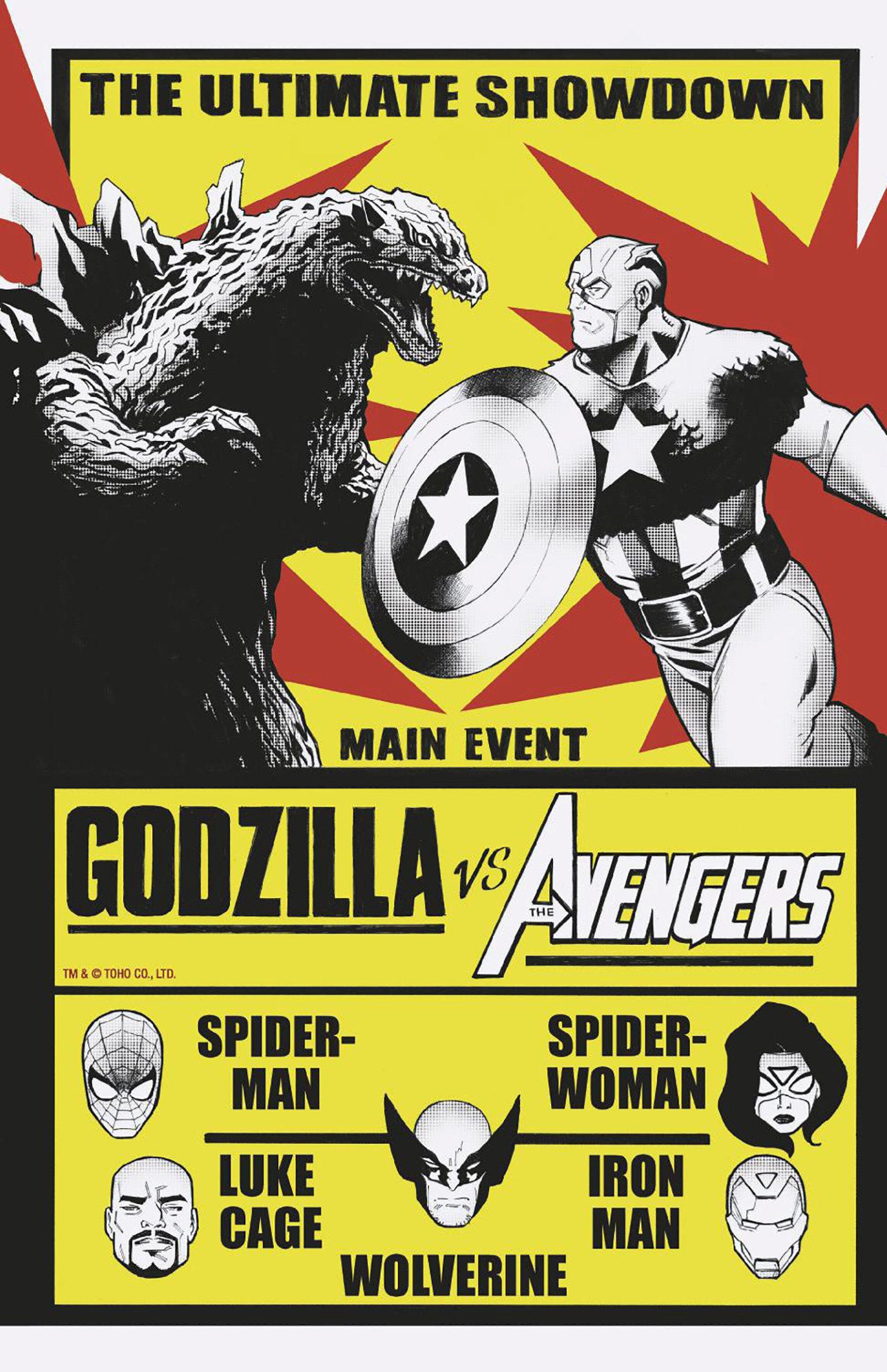 Godzilla vs Avengers (2025) #1 Lee Garbett Versus Variant