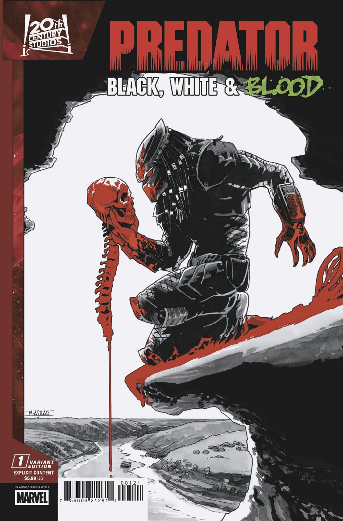 Predator: Black, White & Blood (2025) #1 Mahmud Asrar Variant