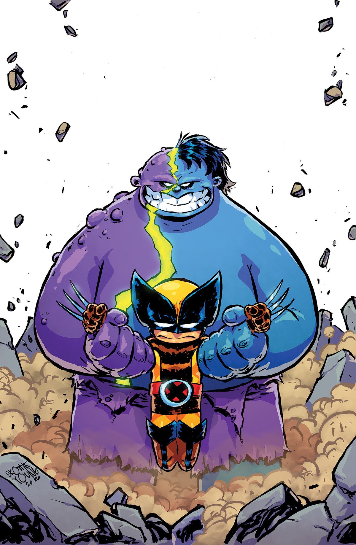 Infernal Hulk vs. Wolverine #1 Skottie Young Full Art Variant