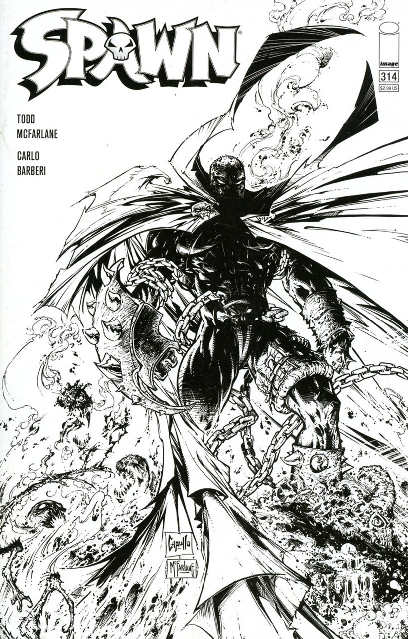 Spawn (1992) #314 Greg Capullo B&W Variant