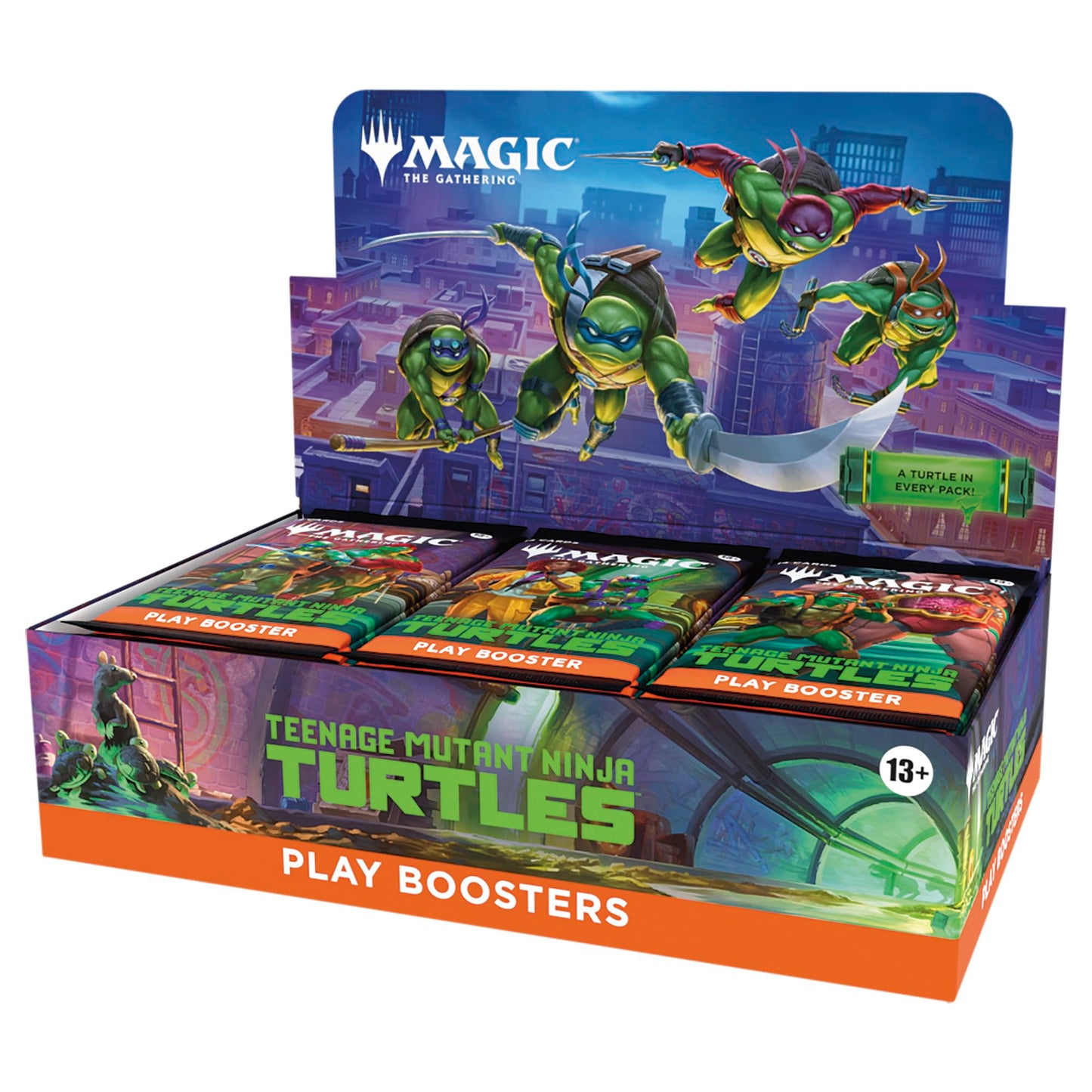 Magic The Gathering CCG Teenage Mutant Ninja Turtles Play Booster pack full box