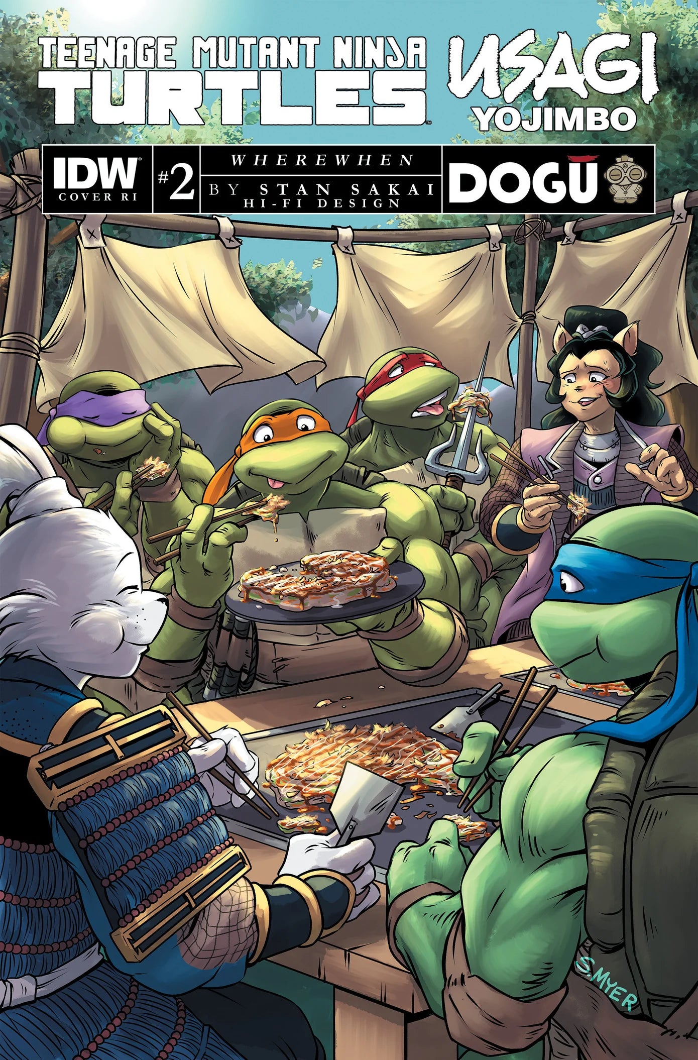 Teenage Mutant Ninja Turtles/Usagi Yojimbo: Wherewhen (2023) #2 Sarah Myer 1:10 Variant