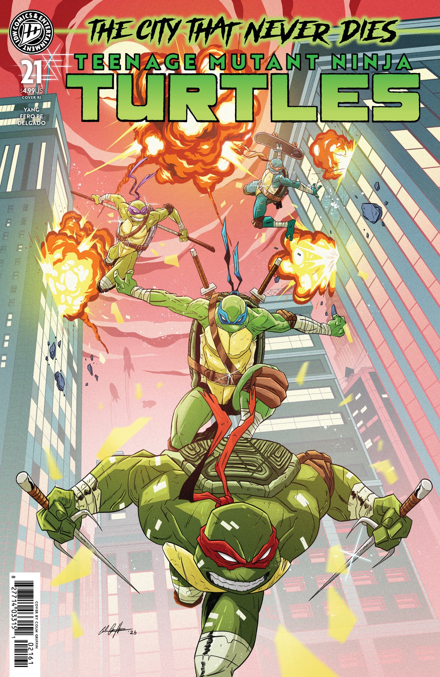Teenage Mutant Ninja Turtles #21 Variant Ri (25) (Griffin)