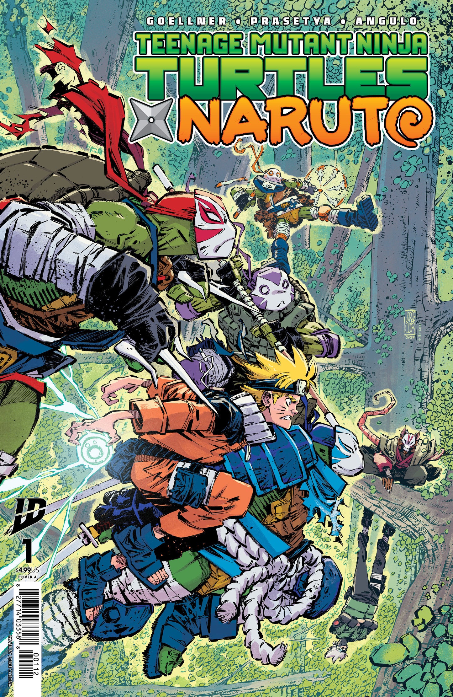 Teenage Mutant Ninja Turtles X Naruto (2024) #1 (2nd Print) Cover A Corona