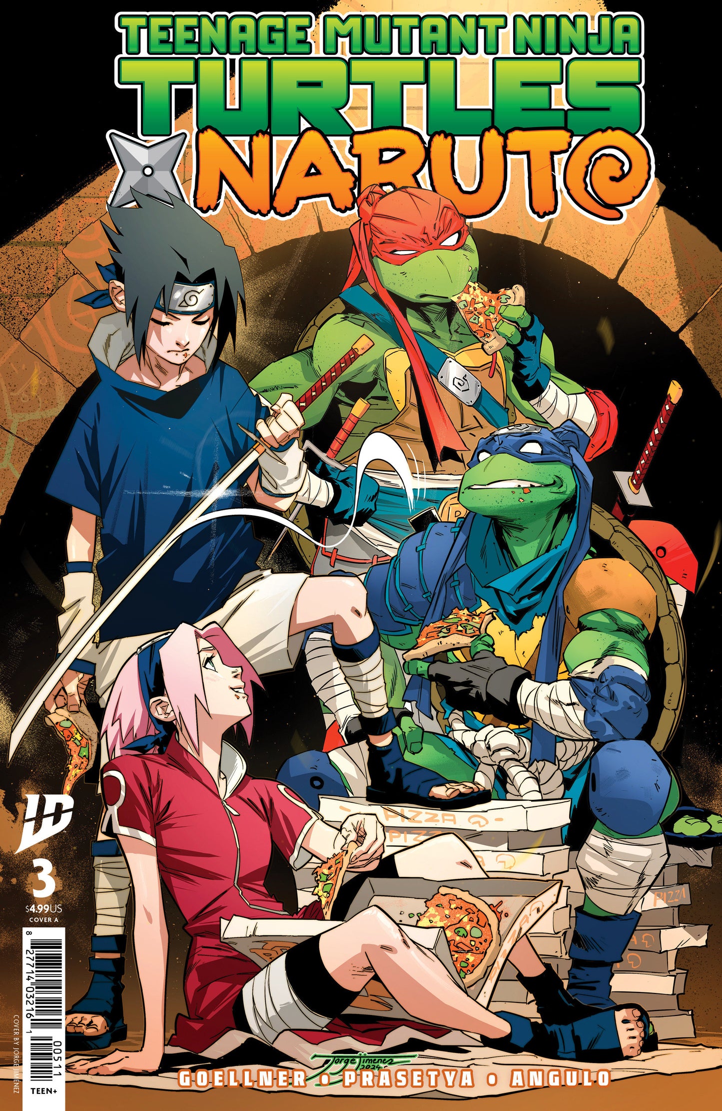 Teenage Mutant Ninja Turtles X Naruto (2024) #3 Cover A Jiménez