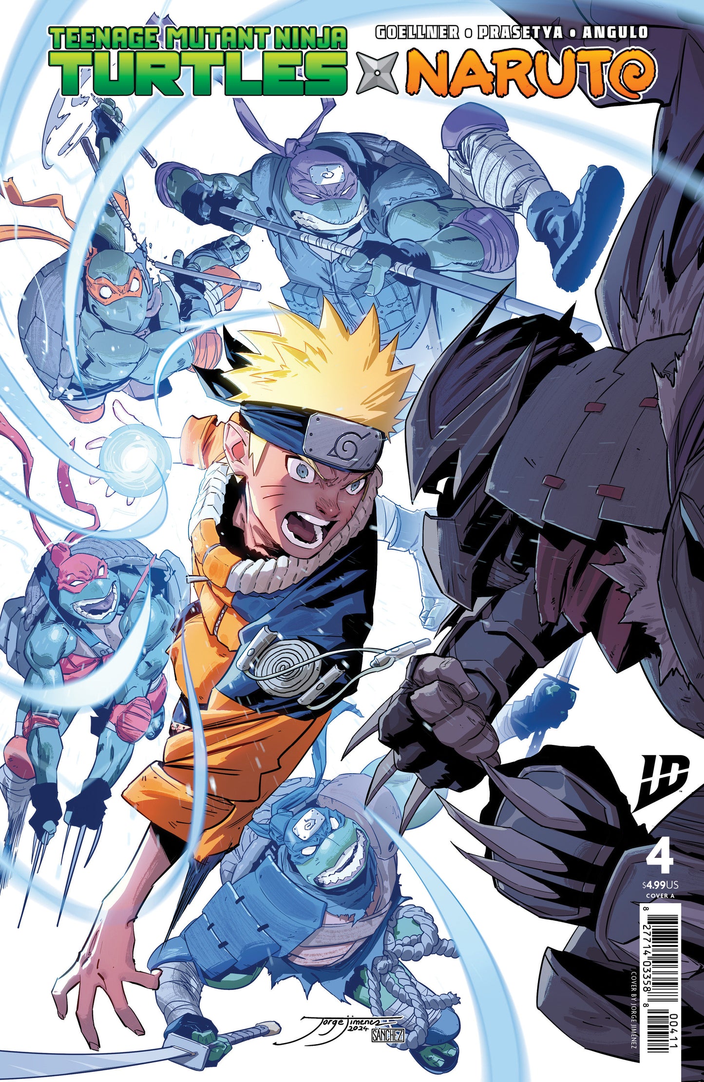 Teenage Mutant Ninja Turtles X Naruto (2024) #4 Cover A Jiménez