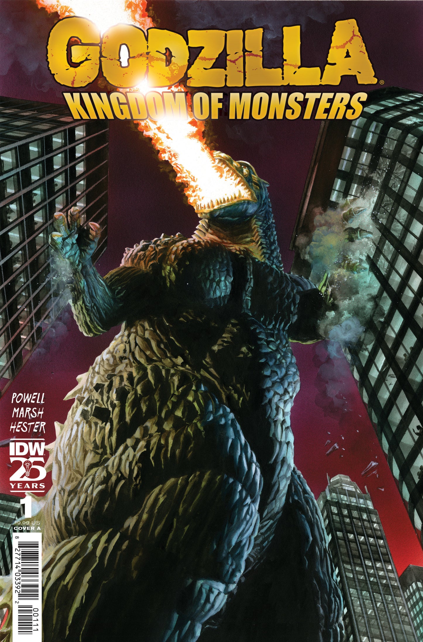 Godzilla 70th Anniversary Foil Classics - Godzilla: Kingdom Of Monsters (2025) #1 Cover A Alex Ross