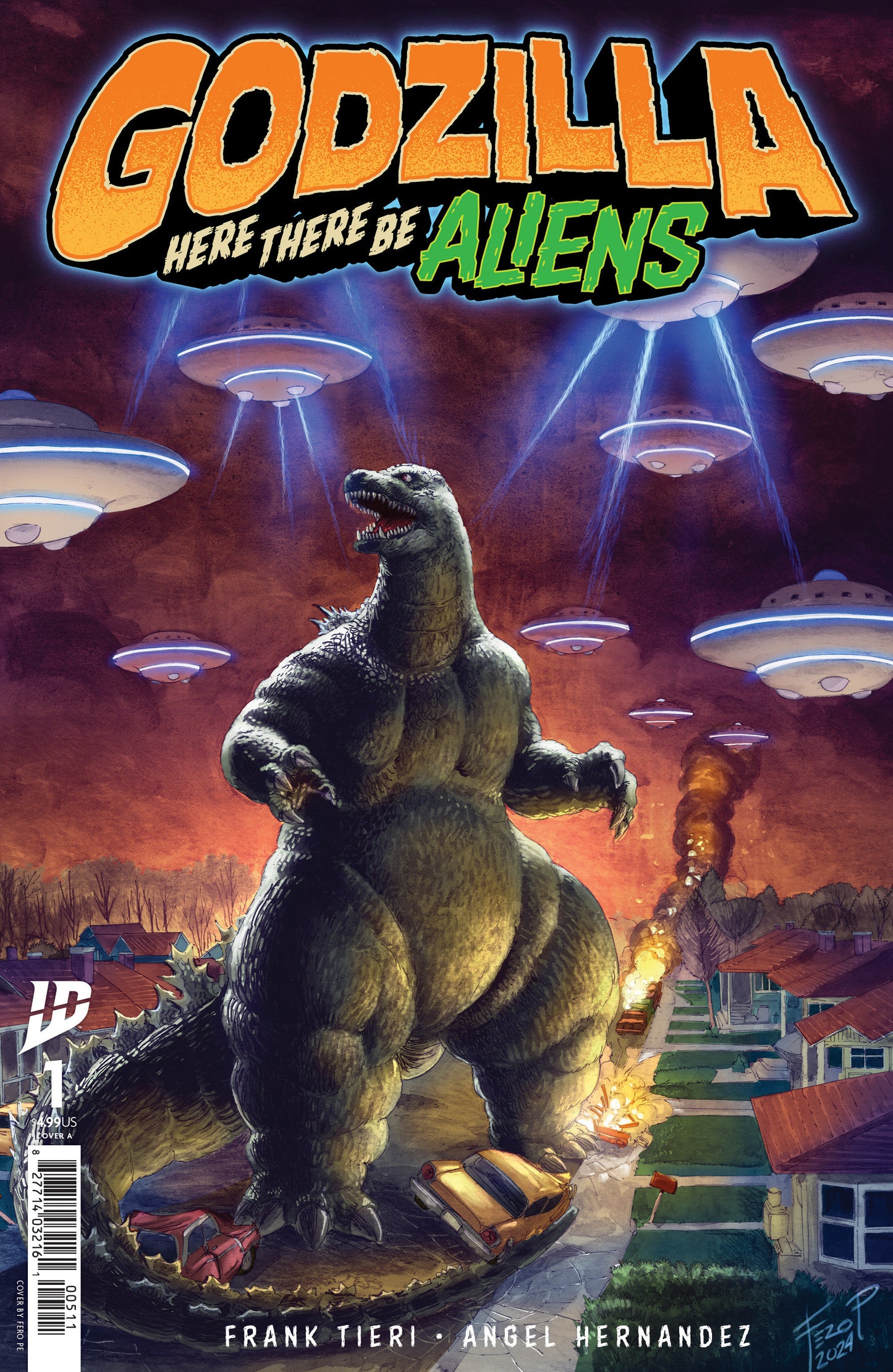 Godzilla: Here There Be Aliens (2025) #1 Cover A Pe