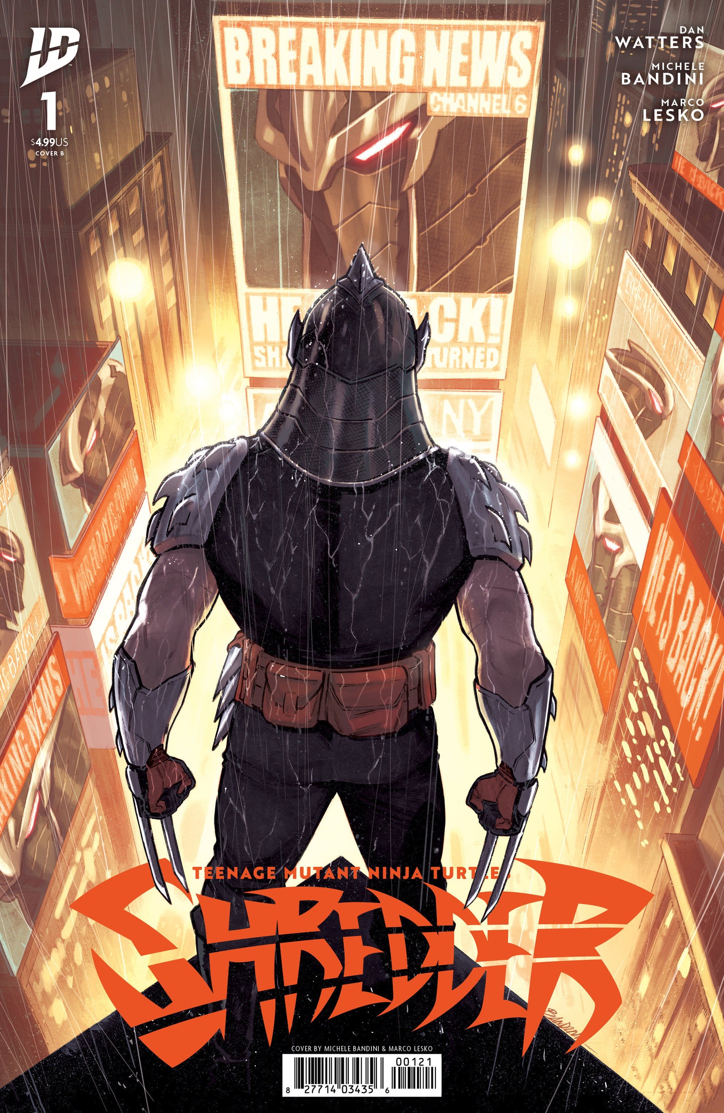 Teenage Mutant Ninja Turtles: Shredder #1 Variant B (Bandini)