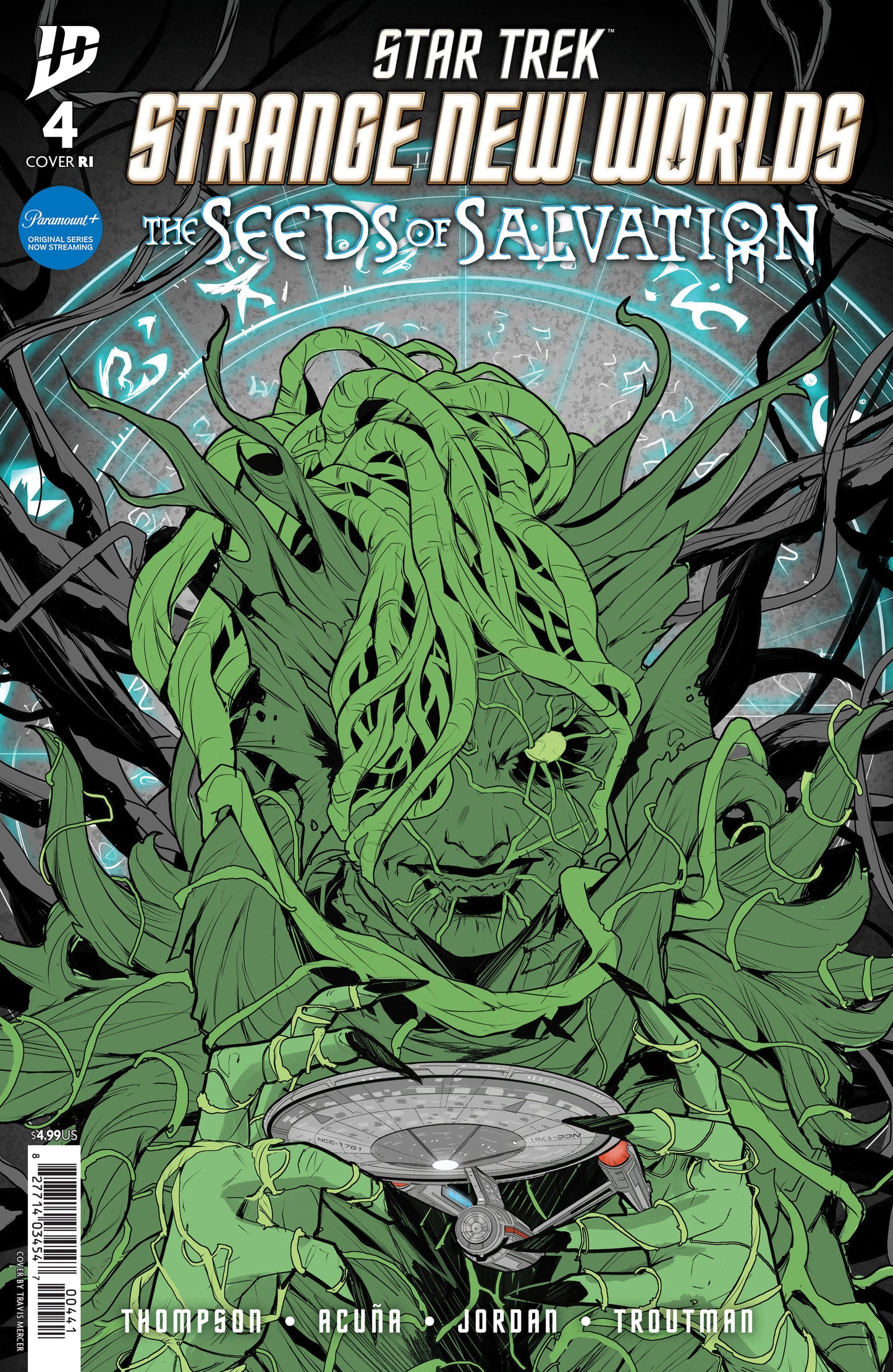Star Trek: Strange New Worlds The Seeds Of Salvation #4 Variant RI 1:10 (Mercer Black & White)