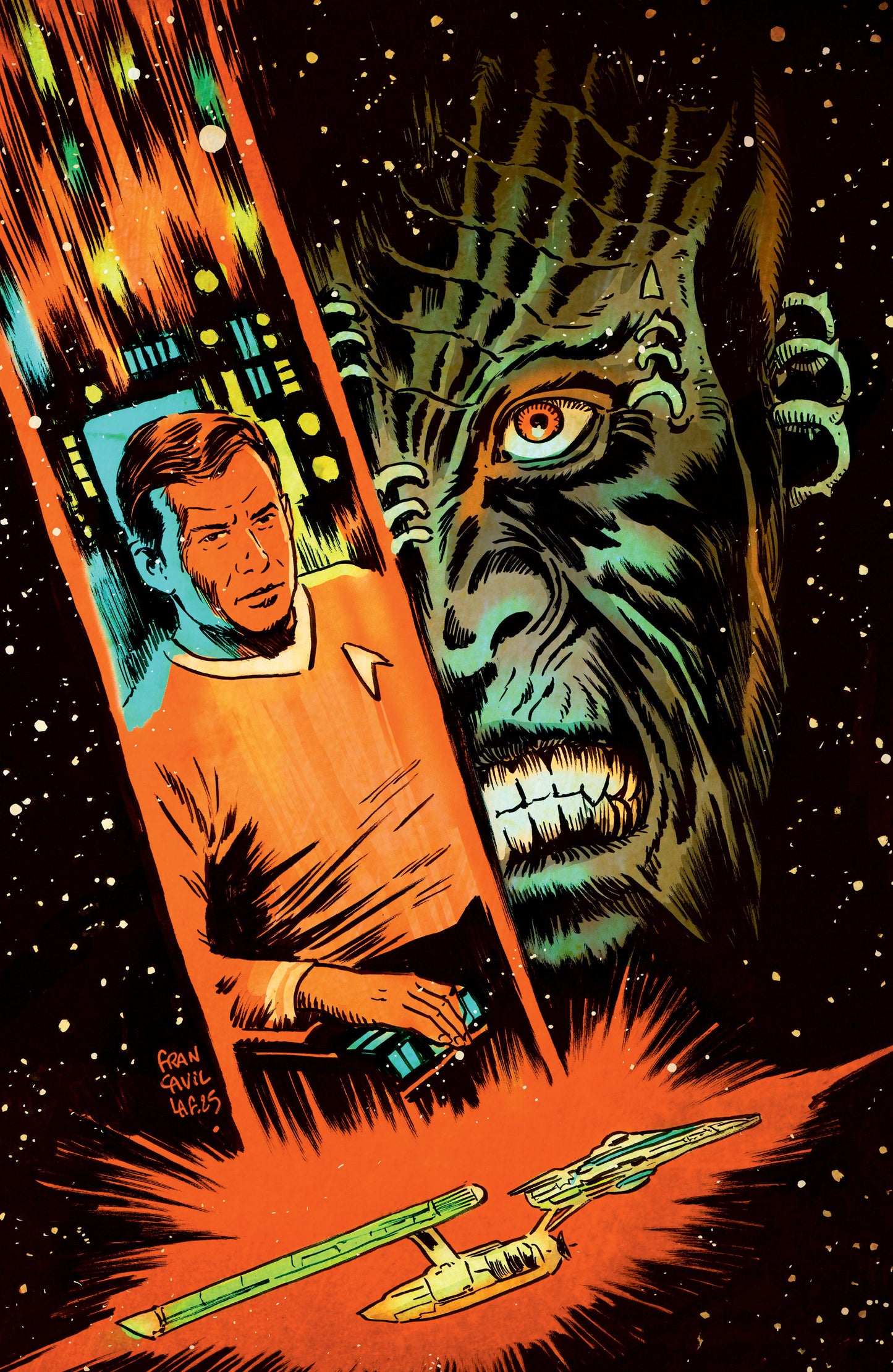 Star Trek: The Last Starship #3 Variant RI 1:15 (Francavilla Full Art)